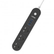 Сетевой удлинитель Ldnio SC3301 (3-220V / 3-USB) Black 1.6 м Сетевой удлинитель Ldnio SC3301 (3-220V / 3-USB) Black 1.6 м