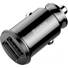 Автомобильное зарядное устройство Baseus Dual-USB Black (3.1A) Ultra Mini c защитой от перегрузки