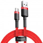 Кабель «USB to Type-C» Baseus Cafule QC3.0 3A 2m, красный