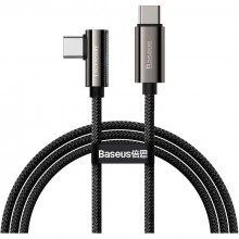 Кабель быстрой зарядки угловой «Type-C to Type-C» Baseus Legend Series Elbow 100W Fast Charge (20V/5A) 1m, чёрный (CATCS-01) Кабель быстрой зарядки угловой «Type-C to Type-C» Baseus Legend Series Elbow 100W Fast Charge (20V/5A) 1m, чёрный (CATCS-01)