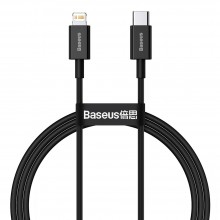 Кабель быстрой зарядки «Type-C to Lightning» Baseus Superior Series PD 20W Fast Charge 1m, чёрный (CATLYS-A01) Кабель быстрой зарядки «Type-C to Lightning» Baseus Superior Series PD 20W Fast Charge 1m, чёрный (CATLYS-A01)