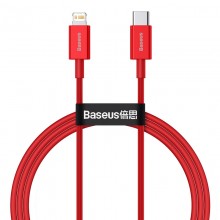 Кабель быстрой зарядки «Type-C to Lightning» Baseus Superior Series PD 20W Fast Charge 1m, красный (CATLYS-A09) Кабель быстрой зарядки «Type-C to Lightning» Baseus Superior Series PD 20W Fast Charge 1m, красный (CATLYS-A09)