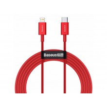 Кабель быстрой зарядки «Type-C to Lightning» Baseus Superior Series PD 20W Fast Charge 2m, красный (CATLYS-C09) Кабель быстрой зарядки «Type-C to Lightning» Baseus Superior Series PD 20W Fast Charge 2m, красный (CATLYS-C09)