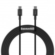 Кабель быстрой зарядки «Type-C to Type-C» Baseus Superior Series 100W Fast Charge 2m, чёрный Кабель быстрой зарядки «Type-C to Type-C» Baseus Superior Series 100W Fast Charge 2m, чёрный