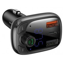 Автомобильный FM-трансмиттер (FM-модулятор) Baseus Fresh-2025 Bluetooth 5.0 MP3 c быстрой зарядкой QC4.0 PD3.0 2USB+Type-C и вольтметром Автомобильный FM-трансмиттер (FM-модулятор) Baseus Fresh-2025 Bluetooth 5.0 MP3 c быстрой зарядкой QC4.0 PD3.0 2USB+Type-C и вольтметром