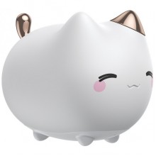 Ночной детский светильник Baseus Cute Series Kitty Silicone со встроенным аккумулятором 1100 mAh, белый Ночной детский светильник Baseus Cute Series Kitty Silicone со встроенным аккумулятором 1100 mAh, белый