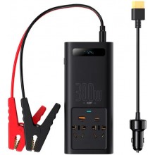 Автомобильный инвертор Baseus IGBT Power Inverter 300W (2 Розетки 220V CN/EU + USB + Type-C) с технологией QC3.0+PD3.0, чёрный Автомобильный инвертор Baseus IGBT Power Inverter 300W (2 Розетки 220V CN/EU + USB + Type-C) с технологией QC3.0+PD3.0, чёрный