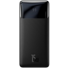 Внешний аккумулятор Baseus Bipow Digital Display 10000 mAh 15W 3А (2USB+Type-C), чёрный