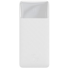 Внешний аккумулятор Baseus Bipow Digital Display 10000 mAh 15W 3А (2USB+Type-C), белый