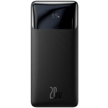 Внешний аккумулятор Baseus Bipow Digital Display 10000 mAh 20W 3А (2USB+Type-C) с быстрой зарядкой QC3.0+PD3.0, чёрный