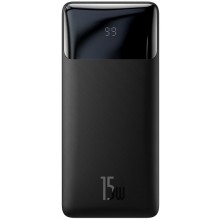 Внешний аккумулятор Baseus Bipow Digital Display 20000 mAh 15W 3А (2USB+Type-C), чёрный