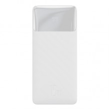 Внешний аккумулятор Baseus Bipow Digital Display 20000 mAh 15W 3А (2USB+Type-C), белый