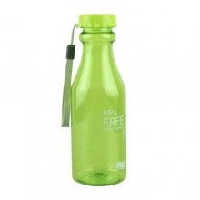 Спортивная ударопрочная бутылка для воды BPA Free Green 650 мл (глянец) с ремешком мягко-зелёная (салатовая) Спортивная ударопрочная бутылка для воды BPA Free Green 650 мл (глянец) с ремешком мягко-зелёная (салатовая)