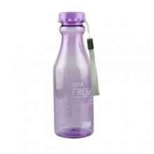 Спортивная ударопрочная бутылка для воды BPA Free Light Purple 650 мл (глянец) с ремешком светло-фиолетовая (лиловая) Спортивная ударопрочная бутылка для воды BPA Free Light Purple 650 мл (глянец) с ремешком светло-фиолетовая (лиловая)