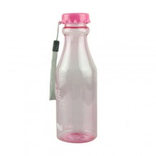 Спортивная ударопрочная бутылка для воды BPA Free Rose 650 мл (глянец) с ремешком розовая Спортивная ударопрочная бутылка для воды BPA Free Rose 650 мл (глянец) с ремешком розовая