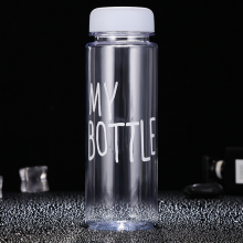 Экобутылка My Bottle (пластик) с мешочком 500 мл для напитков, фруктов и сладостей – прозрачная, White-дизайн Экобутылка My Bottle (пластик) с мешочком 500 мл для напитков, фруктов и сладостей – прозрачная, White-дизайн