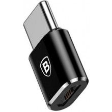 Адаптер-переходник Baseus Micro USB Female to Type-C Male Adapter Converter, черный Адаптер-переходник Baseus Micro USB Female to Type-C Male Adapter Converter, черный
