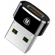 Адаптер-переходник Type-C Female to USB Male Baseus Adapter Converter, черный Адаптер-переходник Type-C Female to USB Male Baseus Adapter Converter, черный