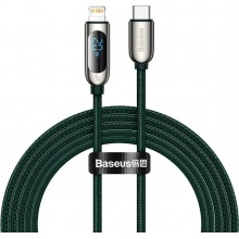 Кабель быстрой зарядки «Type-C to Lightning» Baseus Display PD 20 W Fast Charge 1m, зеленый (CATLSK-06) Кабель быстрой зарядки «Type-C to Lightning» Baseus Display PD 20 W Fast Charge 1m, зеленый (CATLSK-06)