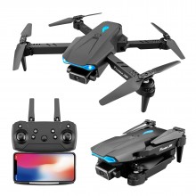 Квадрокоптер (мини-дрон) S89 Pro Black (камера HD 4К 1080P, WiFi, FPV, 2 аккумулятора по 1800 mAh) c кейсом, чёрный