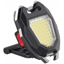 Аккумуляторный LED-фонарь/брелок W5144 Light COB с магнитом, карабином, подставкой, прикуривателем и свистком (свет белый+желтый+красный, 6 режимов)