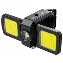 Аккумуляторный LED-фонарь/брелок WJ808 Light COB с магнитом и карабином раздвижной, Type-C (свет белый суперяркий, 5 режимов)