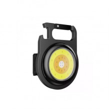 Аккумуляторный LED-фонарь/брелок W032 Light COB с магнитом, карабином и подставкой, Type-C (свет белый+тёплый+красный, 5 режимов)