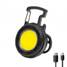 Аккумуляторный LED-фонарик YT-877 с магнитом, карабином и подставкой, Type-C (свет белый+красный, 4 режима)