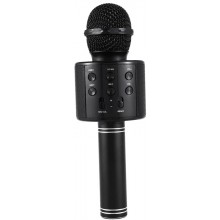 Беспроводной караоке-микрофон детский со встроенной колонкой Handheld KTV Bluetooth-Microphone Black, чёрный (WS-858B) Беспроводной караоке-микрофон детский со встроенной колонкой Handheld KTV Bluetooth-Microphone Black, чёрный (WS-858B)