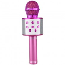 Беспроводной караоке-микрофон детский со встроенной колонкой Handheld KTV Bluetooth-Microphone Pink, розовый (WS-858P) Беспроводной караоке-микрофон детский со встроенной колонкой Handheld KTV Bluetooth-Microphone Pink, розовый (WS-858P)