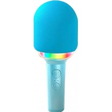 Караоке-микрофон с аккумулятором PlaySound L8 RGB-подсветка Bluetooth 5.0 AUX Earphones 1200mAh беспроводной с колонкой с эффектом изменения голоса Blue Караоке-микрофон с аккумулятором PlaySound L8 RGB-подсветка Bluetooth 5.0 AUX Earphones 1200mAh беспроводной с колонкой с эффектом изменения голоса Blue