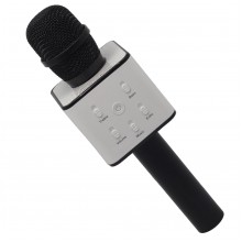 Беспроводной караоке-микрофон детский со встроенной колонкой Q7 Bluetooth-Microphone Black, чёрный Беспроводной караоке-микрофон детский со встроенной колонкой Q7 Bluetooth-Microphone Black, чёрный