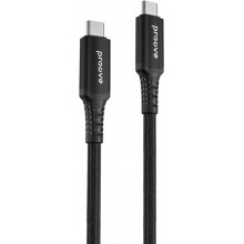 Кабель быстрой зарядки Type-C to Type-C 240W USB 4.0 Proove Speed Line 1m, чёрный Кабель быстрой зарядки Type-C to Type-C 240W USB 4.0 Proove Speed Line 1m, чёрный