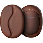 Грелка для рук с аккумулятором Proove HeatBean Hand Warmer нагрев 40 45 53 °C 2500mAh USB 5V до 13 часов работы мини обогреватель карманный от холода Brown